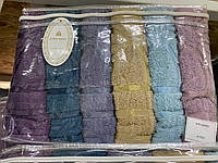 Набор махровых полотенец банные 6шт 70х140 см Турция