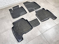 Ковры салона полиуретановые с бортом Aileron Hyundai Santa Fe рестайлинг 2010-2012 комплект 4 шт