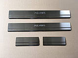 Накладки на пороги Ford Kuga 2008-2012 Standart (з нержавіючої сталі), фото 3
