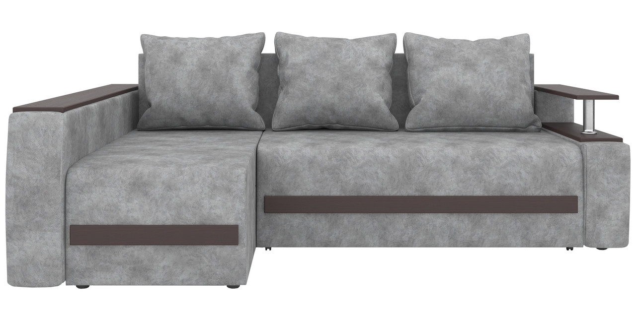 Угловой раскладной диван с нишей для белья и подушками Арлон еврокнижка Amely - фото 2 - id-p2192554962