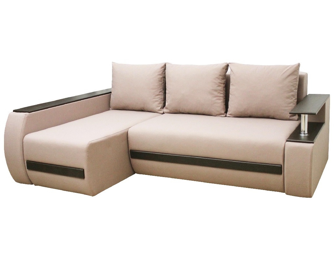 Угловой раскладной диван с нишей для белья и подушками Арлон еврокнижка Amely - фото 8 - id-p2192554962