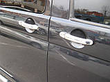 Хром накладки на ручки Volkswagen Caddy 04-17/T5 03-15 (нержавіюча сталь) 4 шт., фото 2
