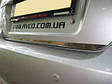 Хром накладка нижньої кромки багажника Chevrolet Aveo T250 2006-2012 (нержавіюча сталь), фото 2