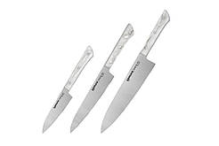 Набір кухонних ножів із 3 предметів Samura Harakiri Acryl (SHR-0220AW) SC, код: 7740209