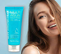 Многофункциональный успокаивающий гель гиалуроновой кислотой FarmStay Hyaluronic Acid Multi Aqua Soothing Gel