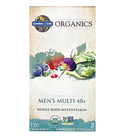 Garden of Life, MyKind Organics, мультивитамины для мужчин от 40 лет, 120 веганских таблеток