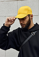 Літня яскрава жовта кепка, модна однотонна бейсболка з липучкою