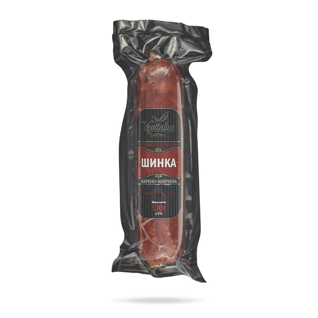 Шинка веганська варено-копчена ТМ Vegitaliya 300 г