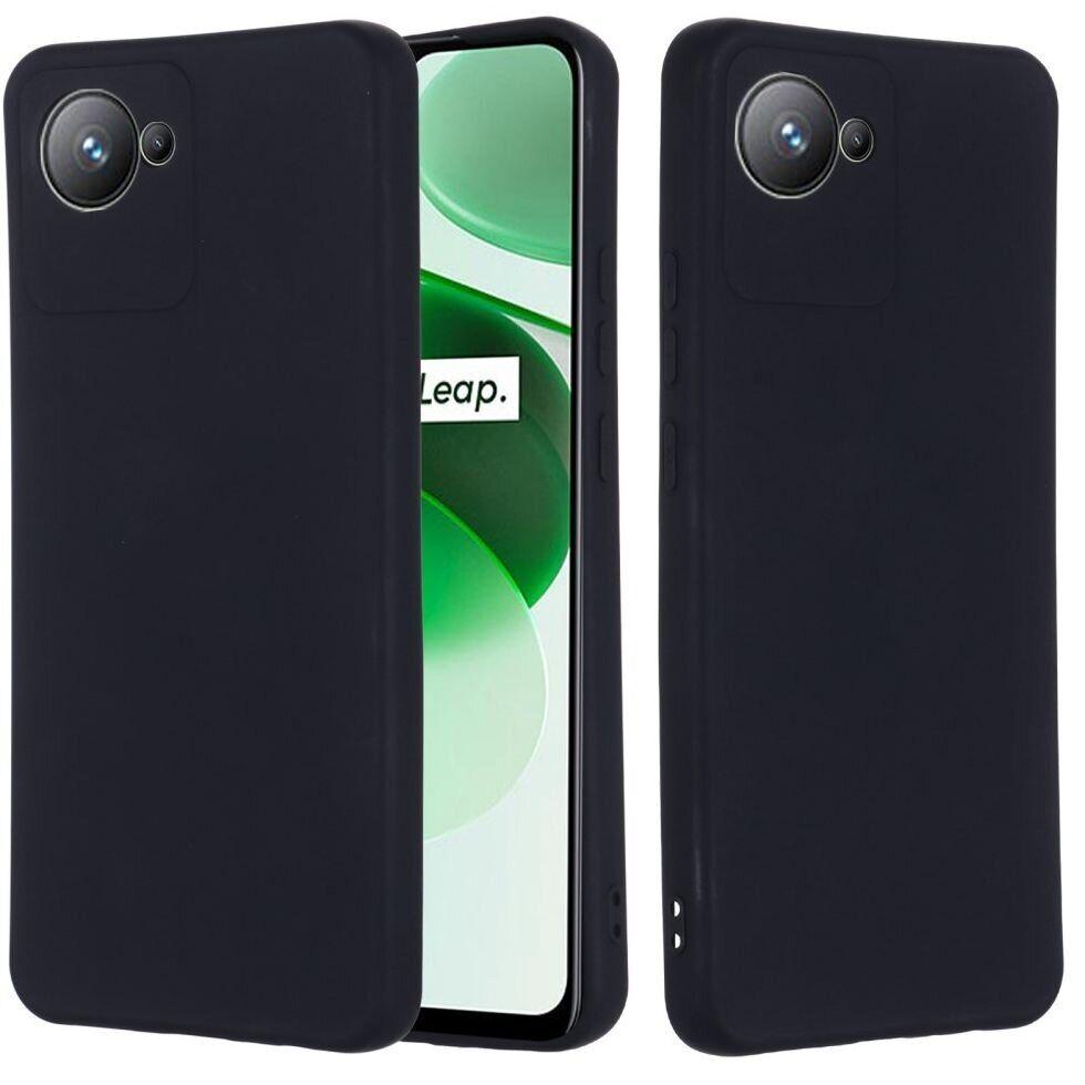 Чохол софт-тач покриттям Full Soft Case для Realme C30/C30S / Realme C30/C30S Silicone Case Full (Чорний), фото 1