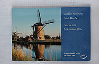 Нидерланды 1995 годовой набор монет. 6 монет и жетон в картонном блистере..