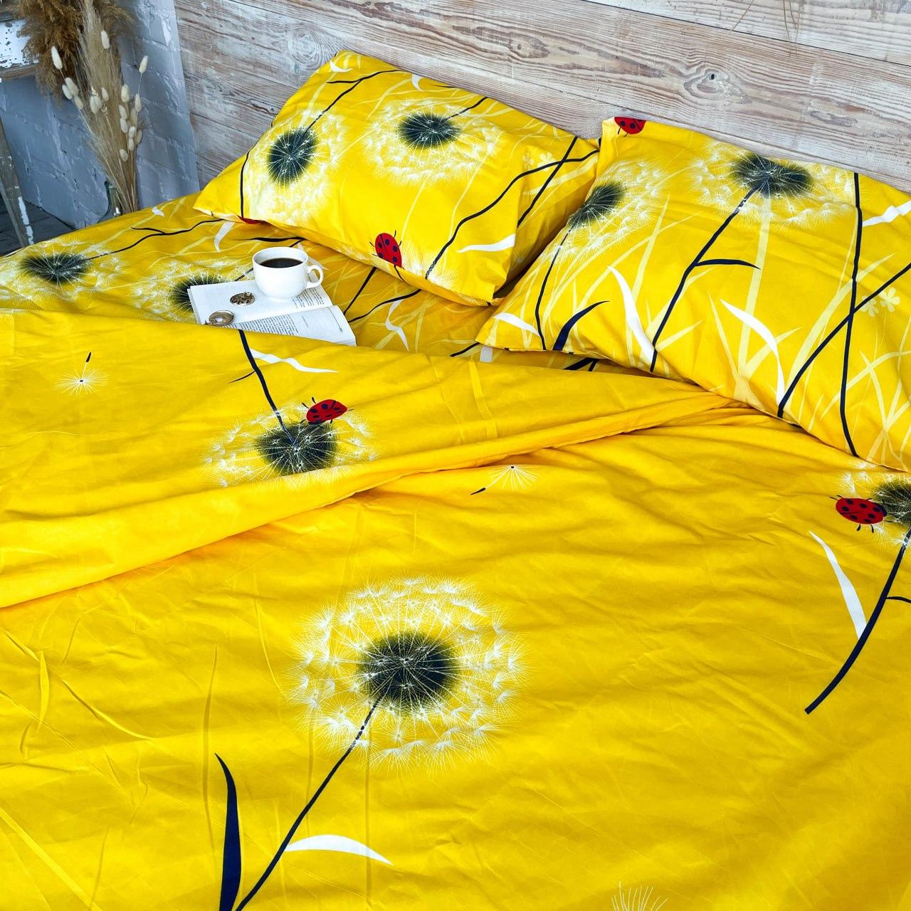 Яркое модное постельное белье качественное Постельное белье поликоттон евро-размер Комплект постельного - фото 4 - id-p2192607839