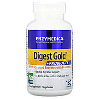 Пробіотики + ферменти Digest Gold + Probiotics Enzymedica 180 капсул SC, код: 7699850