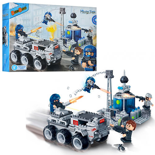 Конструктор BANBAO 6209 (6 шт.) військова техніка, фігурки 4 шт., 328де, у кор-ку, 40-30-7 см