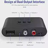Bluetooth-адаптер 5.0 BLS-B21 NFC, аудіоприймач стереоресивер, фото 4