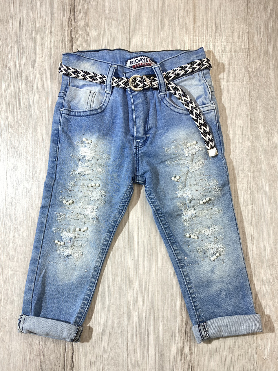 Джинси для дівчинки Ridayen 3107 1 рік 80 см Синій