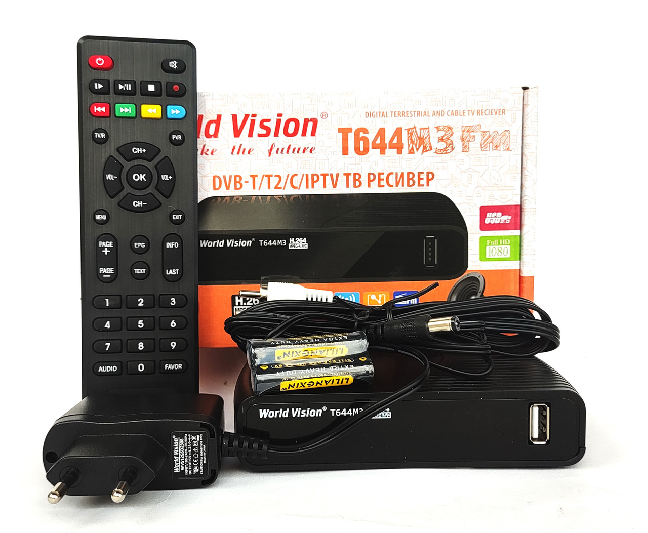 Т2 ресивер World Vision T644M3 FM Гарантія 12 міс + прошивка