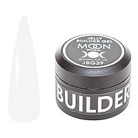 Гель-желе для нарощування нігтів Moon Full Jelly Builder Gel №39 (Прозорий), 30 мл