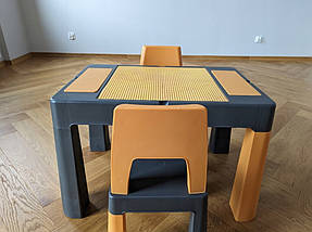 Дитячий стіл і стільці TEGA Multifun Teggi (TI-011-172) Графіто-гірчичний, фото 5