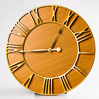 Часы настенные минималистичные большие круглые 43,5 см, навесные часы в офис кабинет гостинную