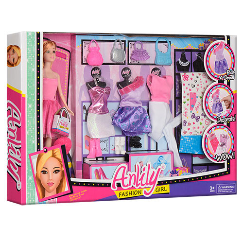 Лялька з вбранням LH20153 (24 шт.) 30 см, гребінець, сумочки, взуття, у кор-ку, 50-32,5-6 см