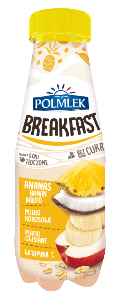 Йогурт питний Polmlek Apple-Banana-Pineapple 300мл.