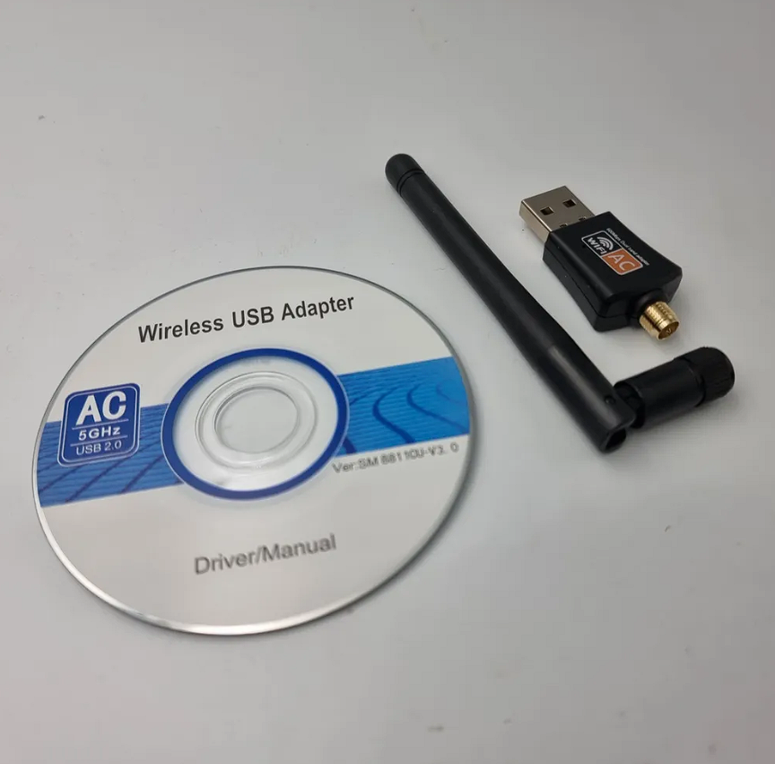 USB Wi-Fi адаптер AC600 2.4/5GHz 600Mbit антенна сетевая вайфай для пк ...
