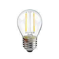 Светодиодная филаментная лампа 4W E27 "груша" 2700К 450 lm Horoz Electric Filament BALL-4