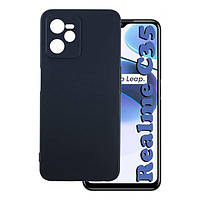 Чехол силиконовый для Realme C35 / Silicone Case Full Realme C35 (Черный)