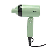 Фен для волосся зі складаною ручкою і 2 швидкостями 1200 Вт (доріжний, компактний, складаний) VGR-421, фото 7