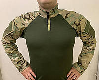 Мужская тактическая рубашка Убакс для военных ВСУ мультикам, размер S - 2XL / Боевая летняя рубашка СoolMax