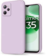 Чехол силиконовый для Realme C35 / Silicone Case Full Realme C35 (Сиреневый)