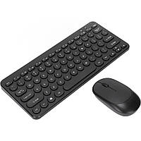 Набір бездротова міні клавіатура + мишка Wireless 902, Чорний / Клавіатура з мишкою