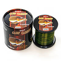 Леска рыболовная 0.25mm до 13.0kg 1000м Carp Carbon