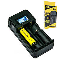 Зарядка для 18650 на 2 аккумулятора НD-8991А, от USB / Зарядное устройство для 2-х аккумуляторных батареек