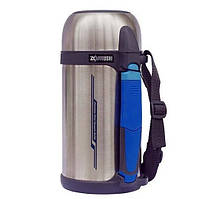 Термос японський із ручкою 1.5 л Zojirushi сталевий 2 чашки