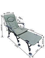 Крісло коропове розкладачка з підставкою для ніг JAT-MS21
