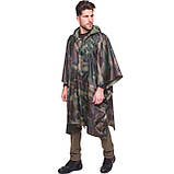 Дощовик плащ намету пончо-накидка від дощу зелений, фото 6