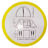 2 окремих намети з тамбуром 4 місна для кемпінгу SHARK, фото 9