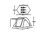 Намет 3-х місний з навісом Д210хШ250хВ135см, фото 5
