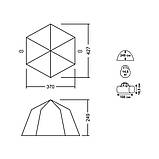 Намет Бесідка Шатер 427 x 370 x 249 люкс якість, фото 6