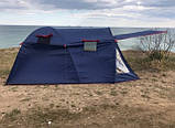 Намет 4-місний з тамбуром і 2 навіси + Тент-Шатер для кемпінгу, фото 5