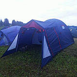 Намет 4-місний з тамбуром і 2 навіси + Тент-Шатер для кемпінгу, фото 6