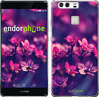 Силиконовый чехол Endorphone на Huawei P9 Пурпурные цветы (2719u-347-26985) IB, код: 1768317