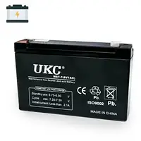 Аккумуляторная батарея AGM UKC WST-10 6V 10Ah аккумулятор для УПСа, аккумулятор для детского электромобиля