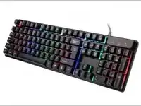 Проводная клавиатура для ПК с цветной RGB подсветкой + мышь UKC HK-6300TZ