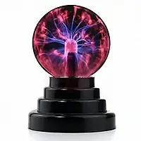 Універсальна світильник плазмова куля блискавка Plasma ball, нічник для дітей. 14 см