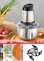 Блендер Raf Food Processor R7019 измельчитель кухонный 250W металлическая чаша на 2 л чоппер