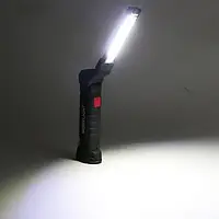 Аккумуляторный фонарь лампа светильник WORKLIGHT W-52 складной (от USB/с МАГНИТОМ/с КРЮЧКОМ)