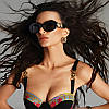 Окуляри сонцезахисні жіночі Versace 4426BU GB1/87 Medusa Biggie Oval, фото 8