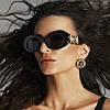 Окуляри сонцезахисні жіночі Versace 4426BU GB1/87 Medusa Biggie Oval, фото 9